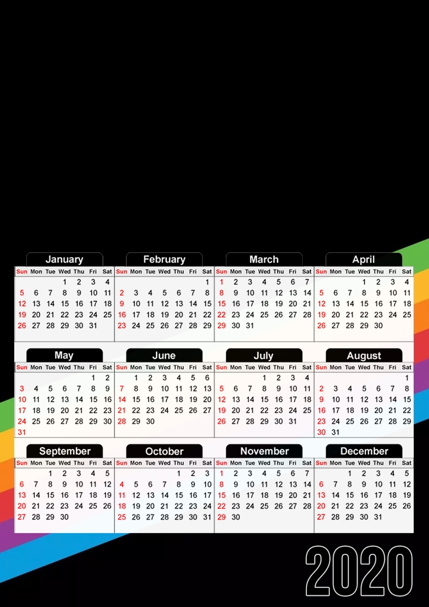  LGBT elegance para A3 Photo Calendar 30x43cm