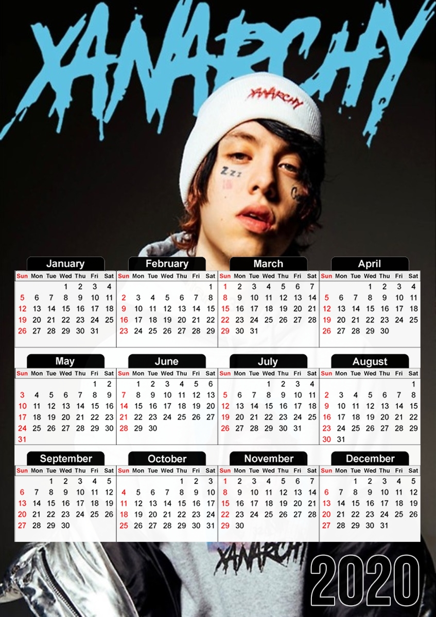  Lil Xanarchy para A3 Photo Calendar 30x43cm