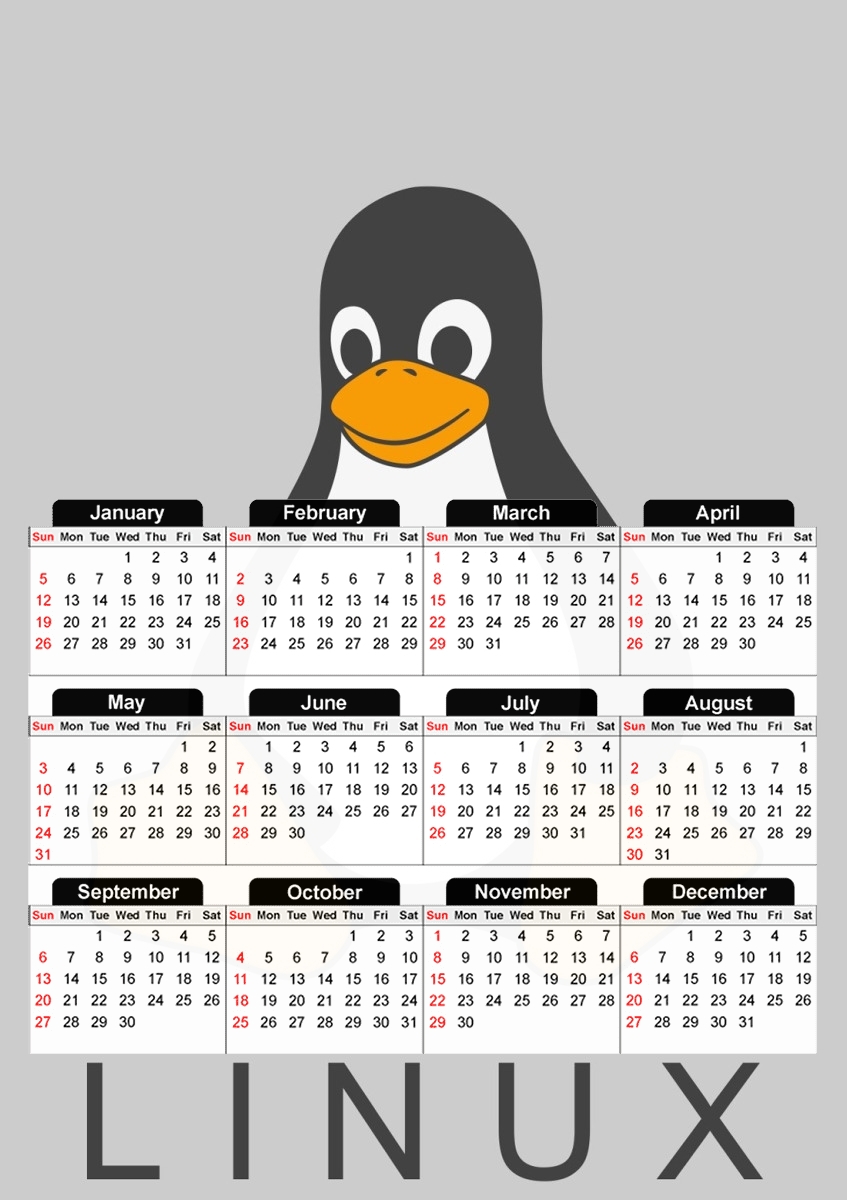  Linux Hosting para A3 Photo Calendar 30x43cm