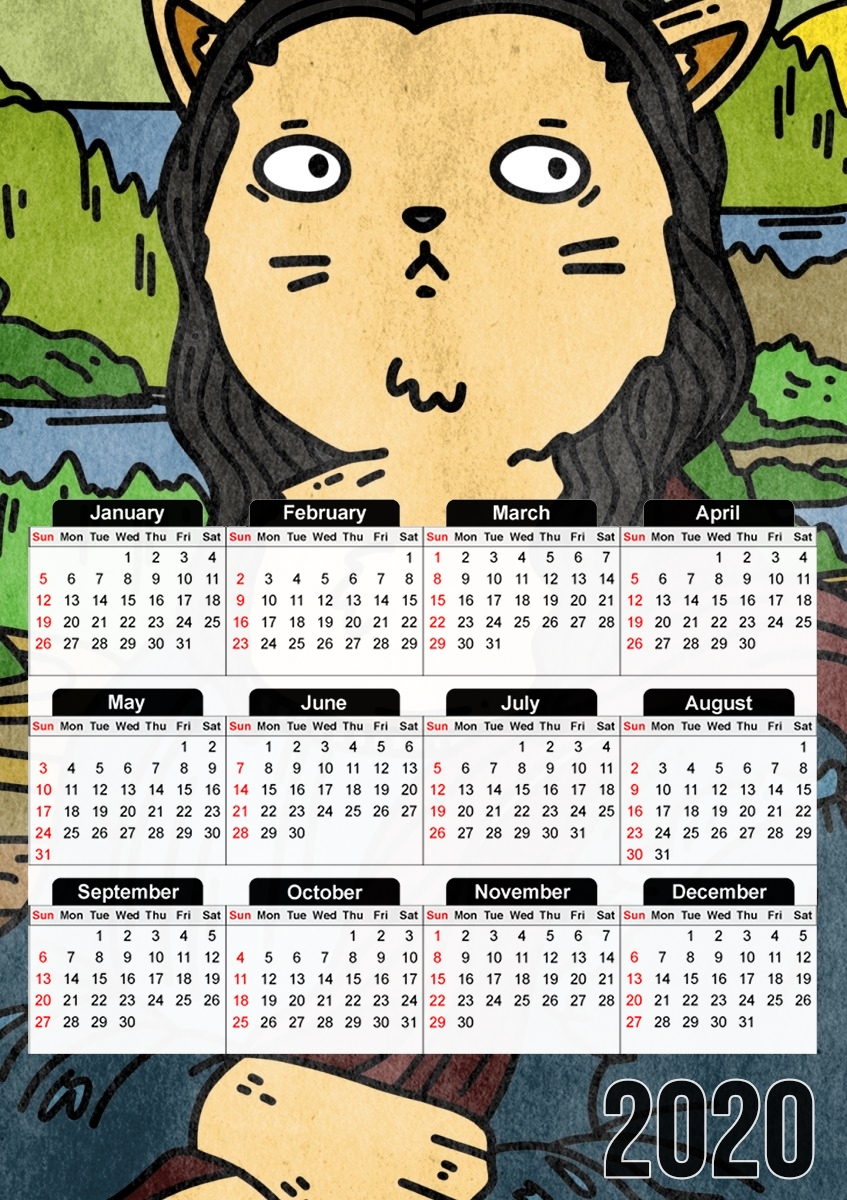  Lisa And Cat para A3 Photo Calendar 30x43cm