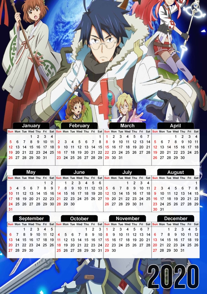  Log Horizon para A3 Photo Calendar 30x43cm