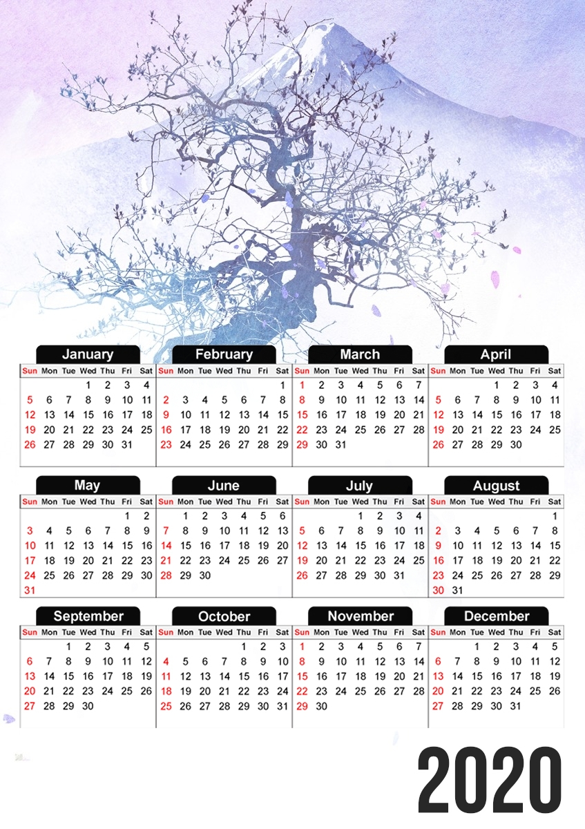  Long way to fuji para A3 Photo Calendar 30x43cm