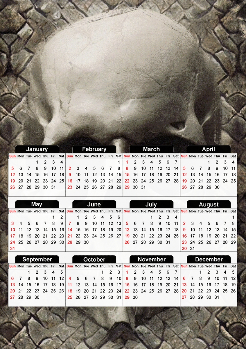  Lord Graveyard para A3 Photo Calendar 30x43cm