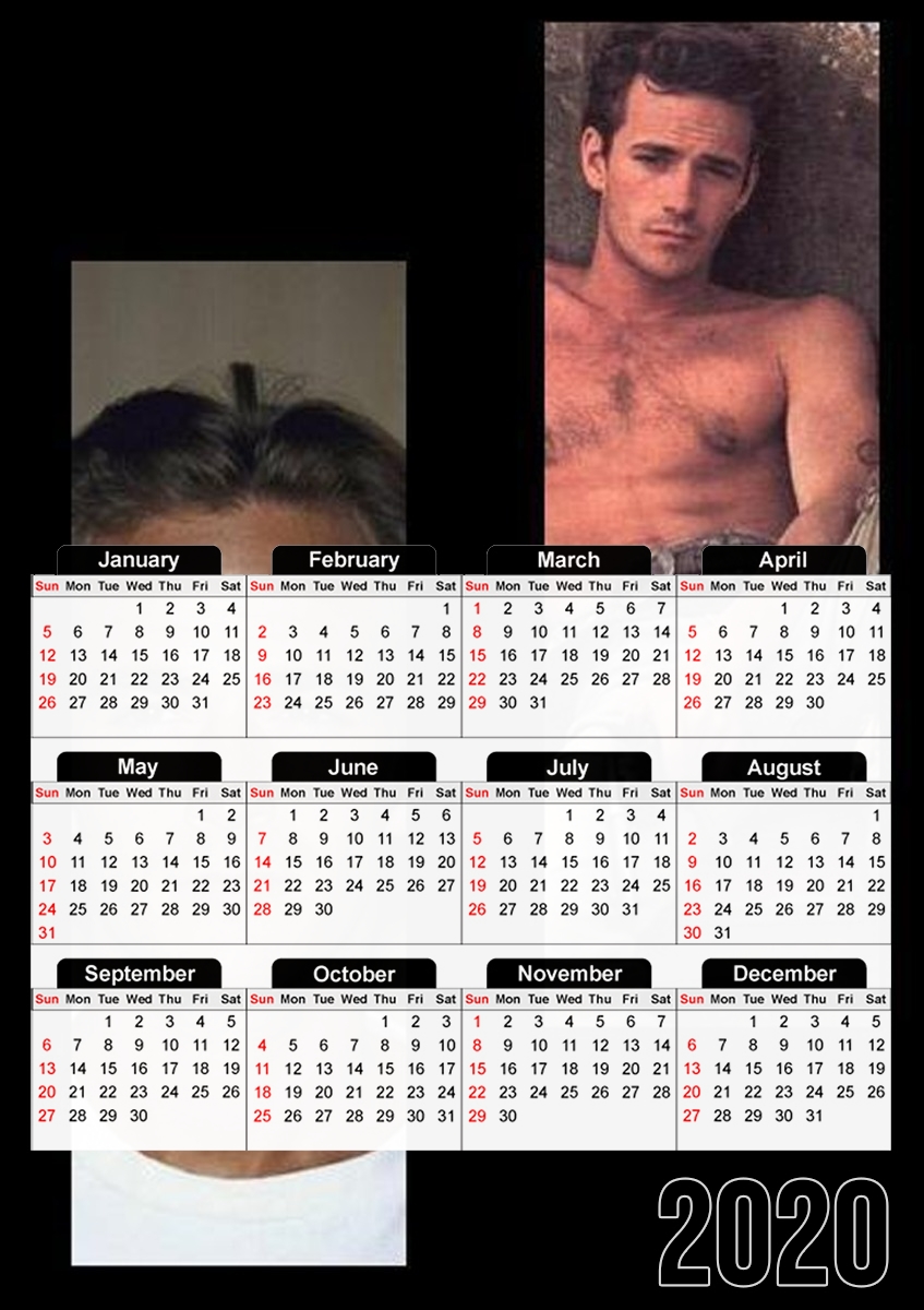  Luke Perry Hommage para A3 Photo Calendar 30x43cm