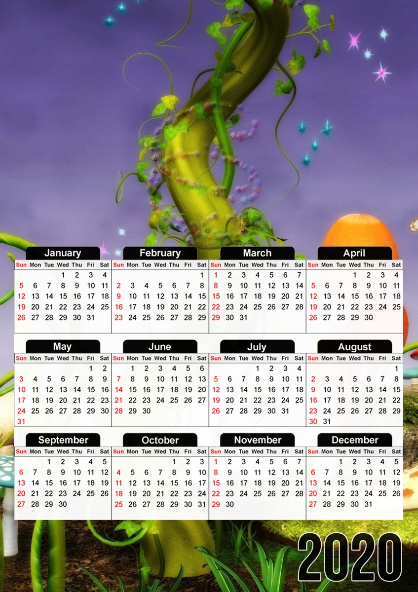  magic beans para A3 Photo Calendar 30x43cm