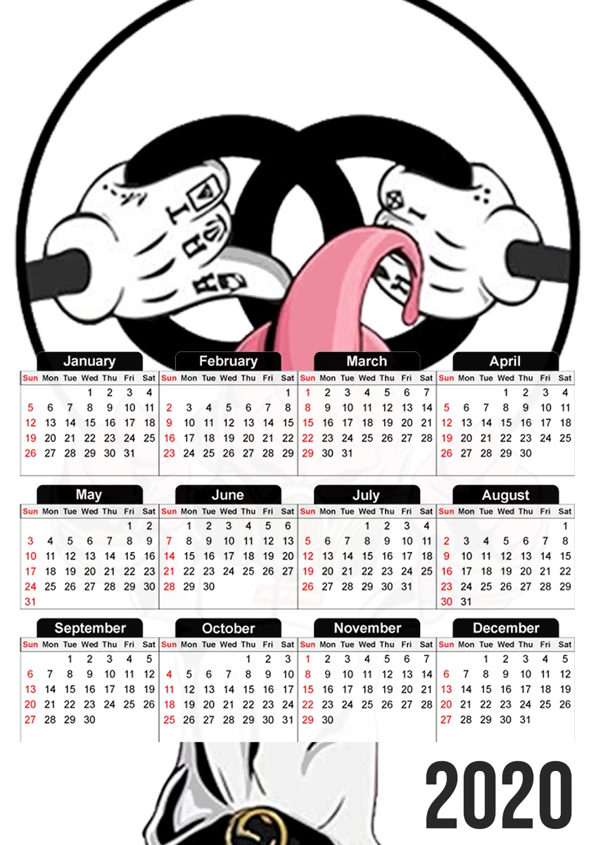  Majin BUU Boo para A3 Photo Calendar 30x43cm