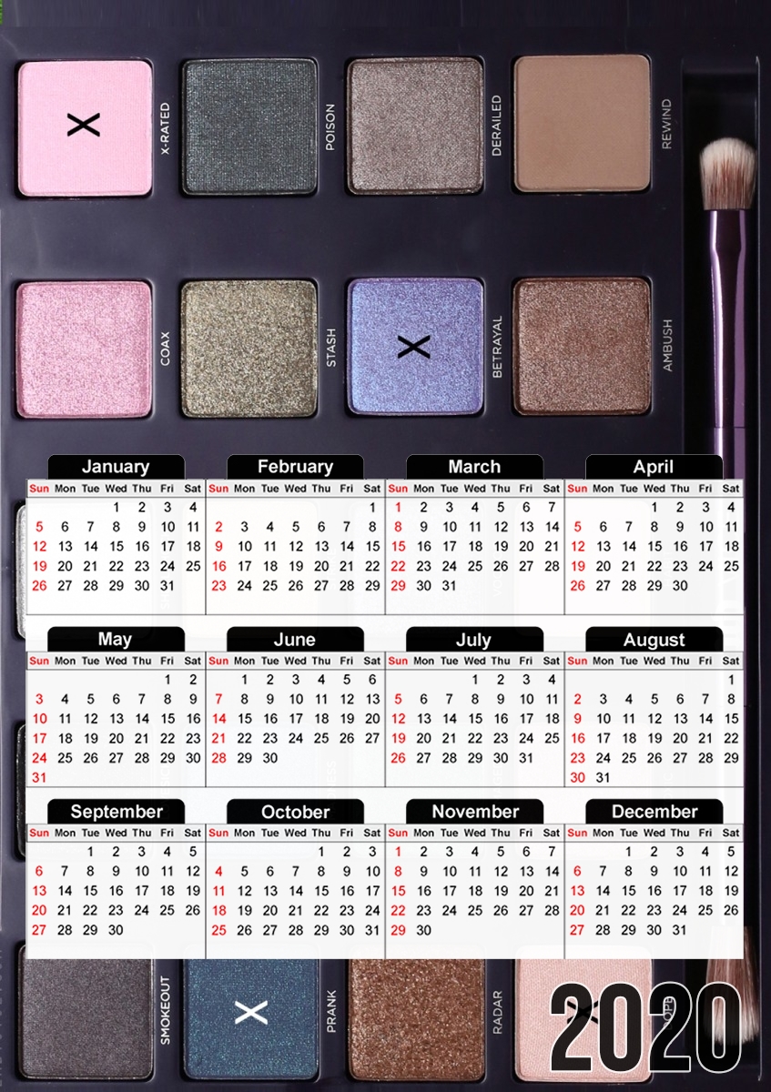  Make Up Box para A3 Photo Calendar 30x43cm