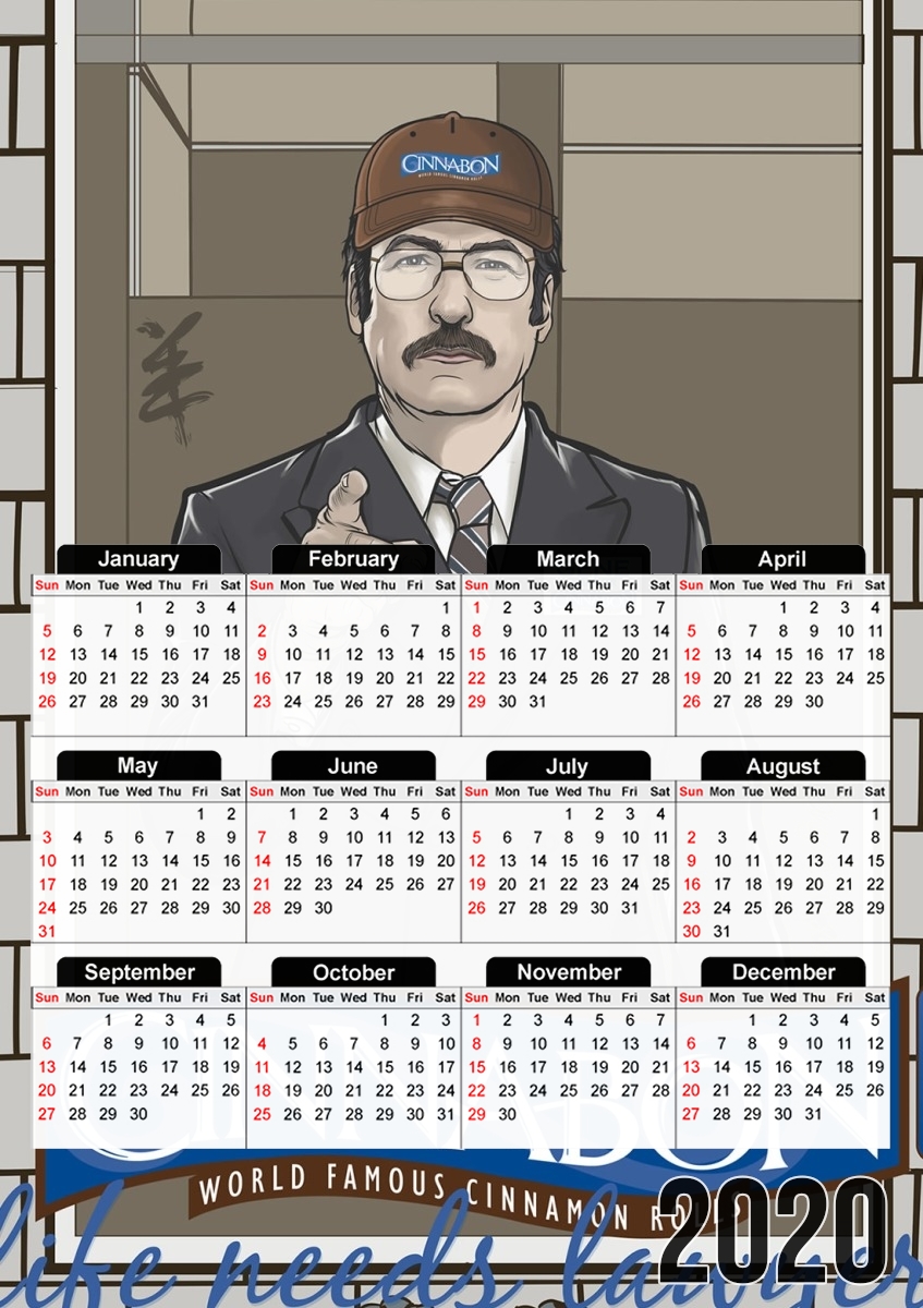  Manager Saul "Gene" Goodman para A3 Photo Calendar 30x43cm