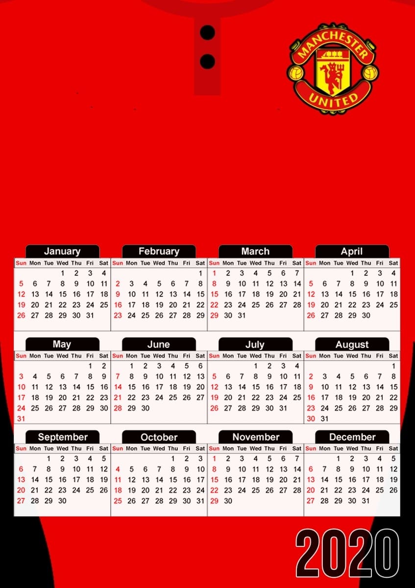  Manchester United para A3 Photo Calendar 30x43cm