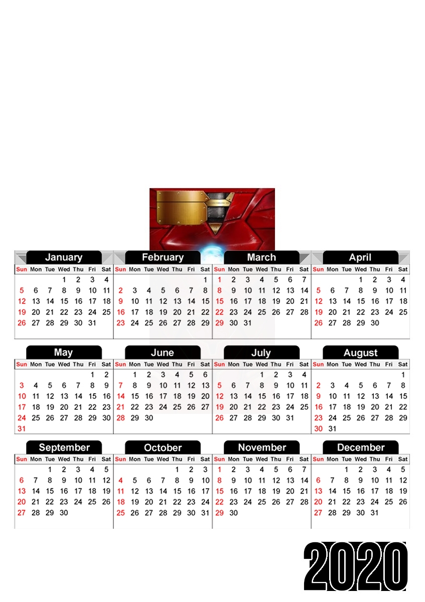  Iron Mark VII para A3 Photo Calendar 30x43cm