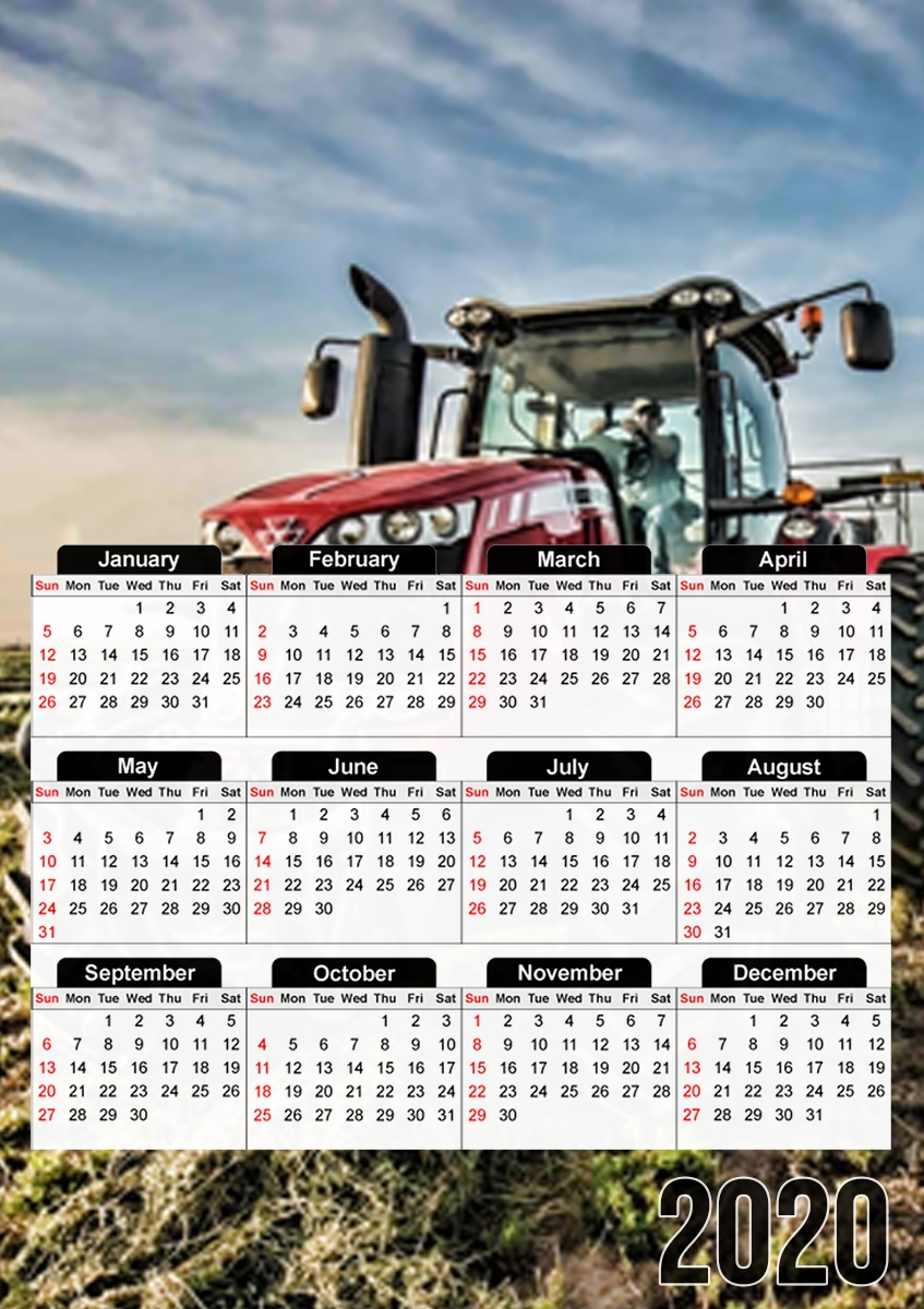  Massey Fergusson Tractor para A3 Photo Calendar 30x43cm