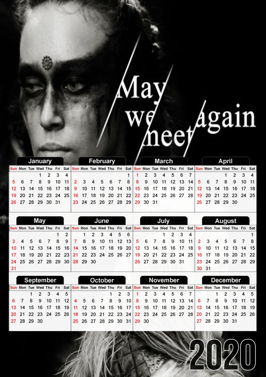  May we meet again para A3 Photo Calendar 30x43cm