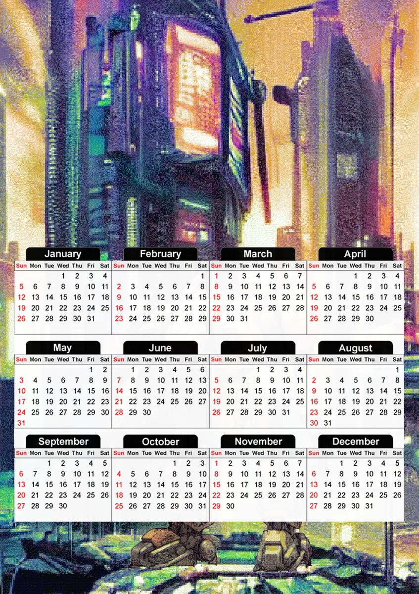  Mech Cyborg V1 para A3 Photo Calendar 30x43cm