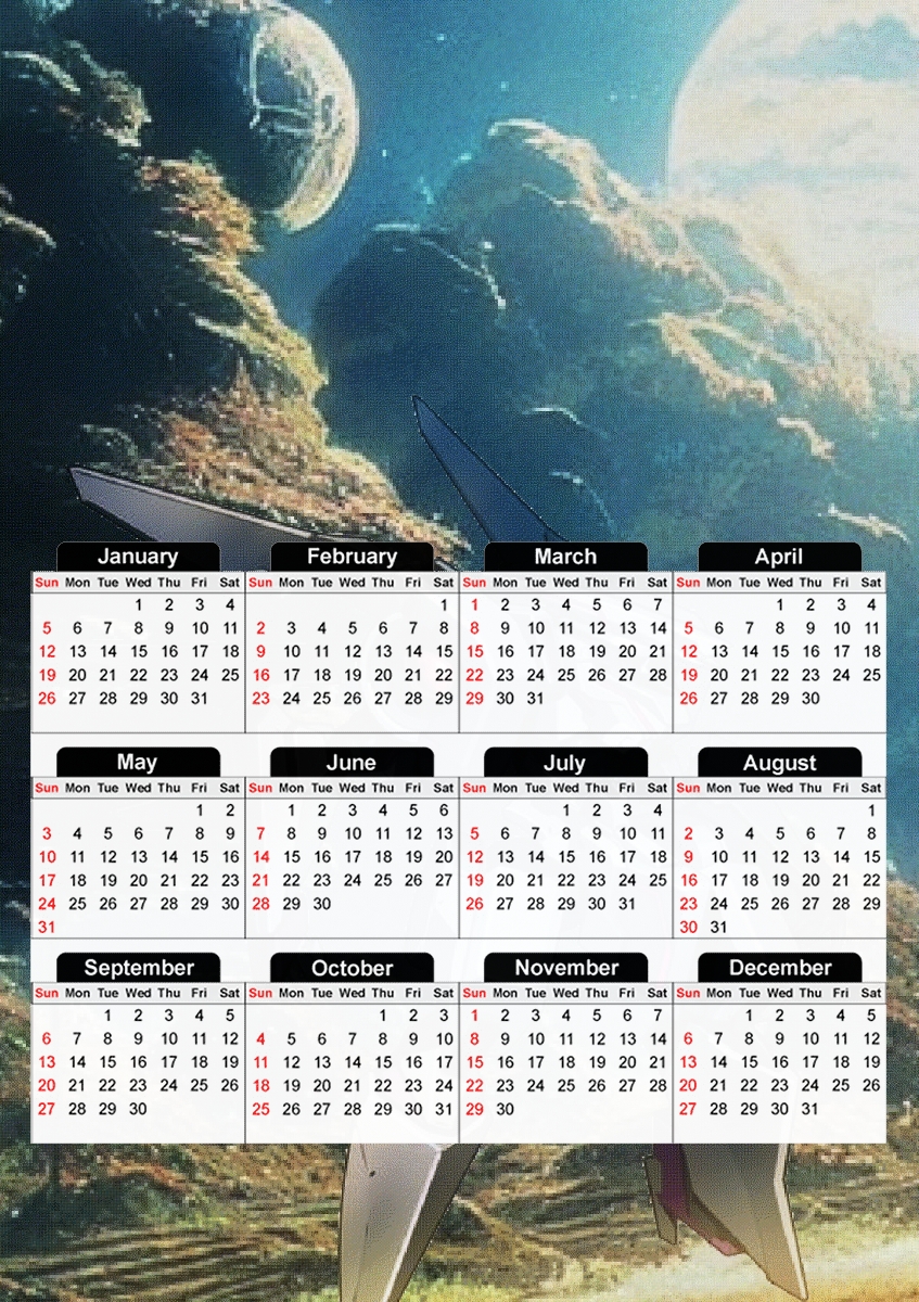  Mech Robot V3 para A3 Photo Calendar 30x43cm