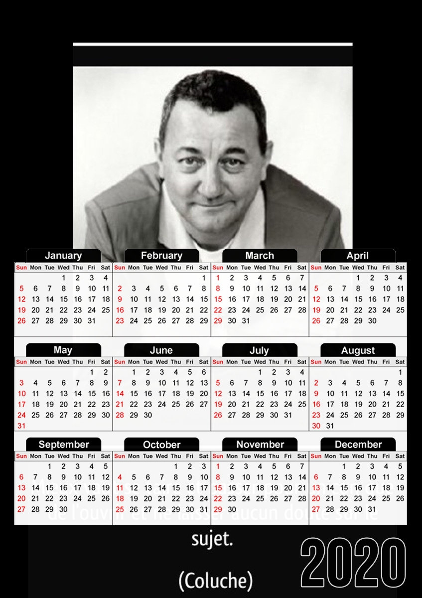  Mieux vaut se taire Citation Coluche para A3 Photo Calendar 30x43cm