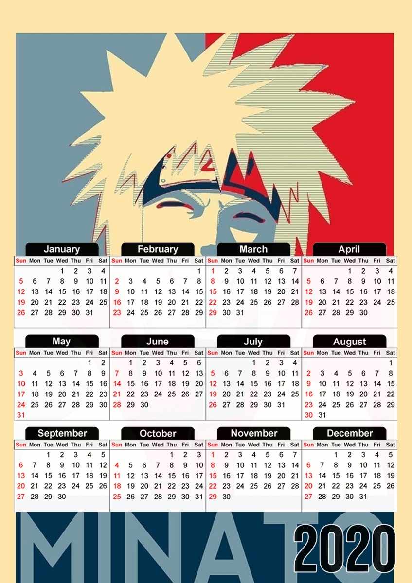  Minato Propaganda para A3 Photo Calendar 30x43cm