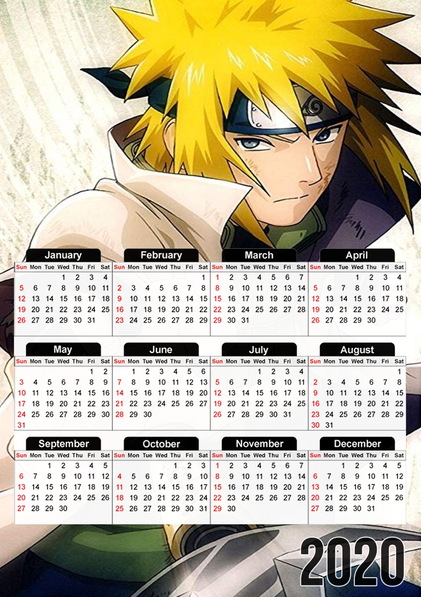  Minato Serious Art para A3 Photo Calendar 30x43cm