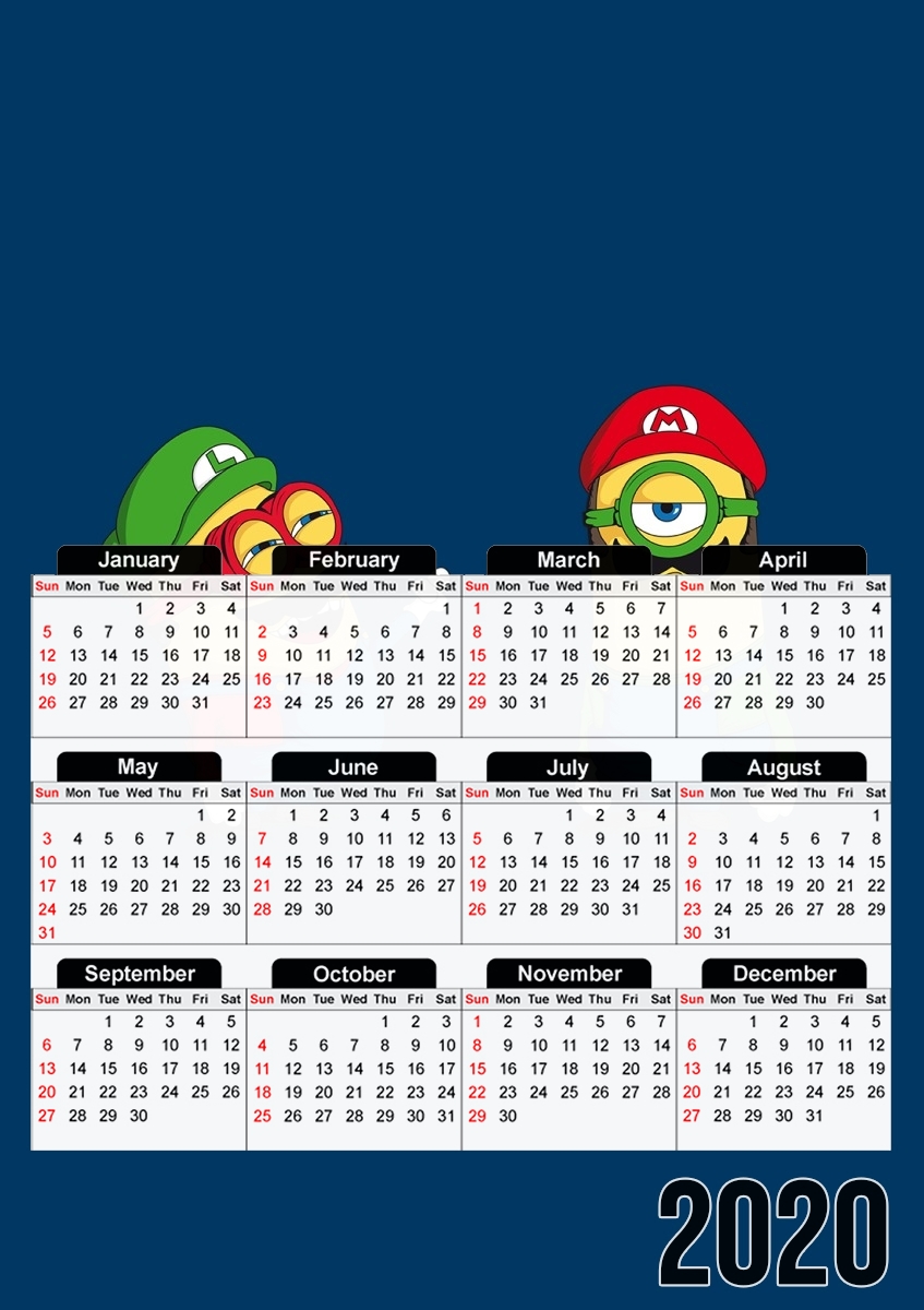  Mini Plumber para A3 Photo Calendar 30x43cm