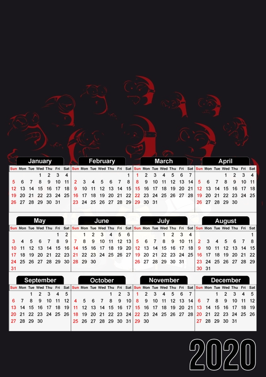  MiniDead para A3 Photo Calendar 30x43cm