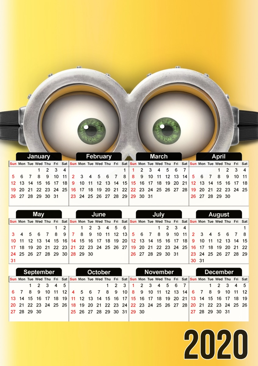  minion para A3 Photo Calendar 30x43cm