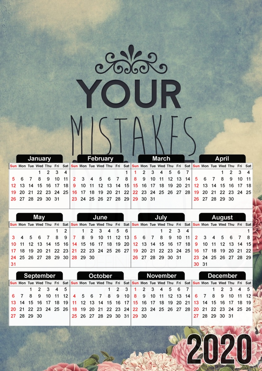  Mistakes para A3 Photo Calendar 30x43cm