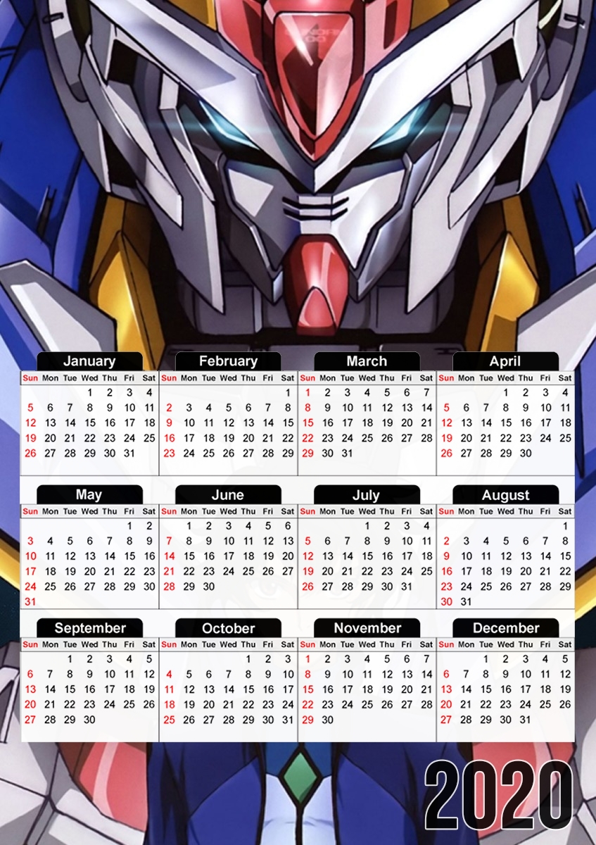  Mobile Suit Gundam para A3 Photo Calendar 30x43cm