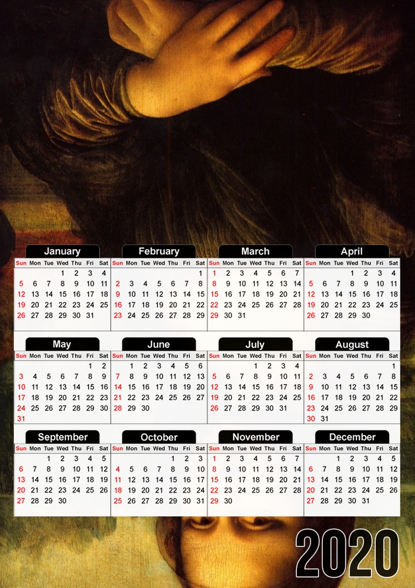  Mona Lisa para A3 Photo Calendar 30x43cm