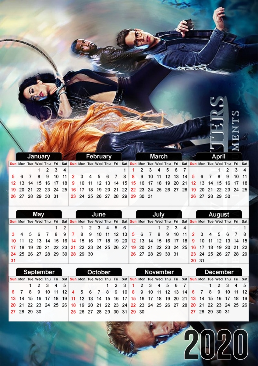  Mortal instruments Shadow hunters para A3 Photo Calendar 30x43cm