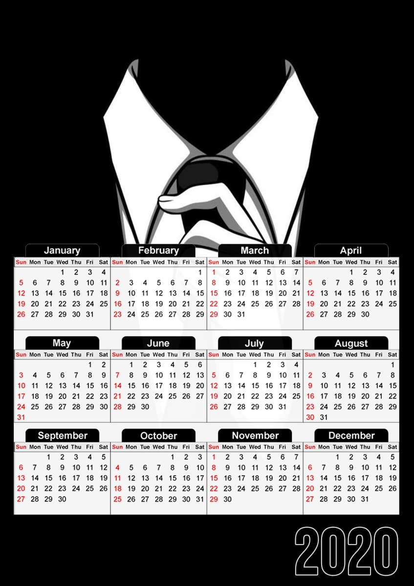  Mr Black para A3 Photo Calendar 30x43cm