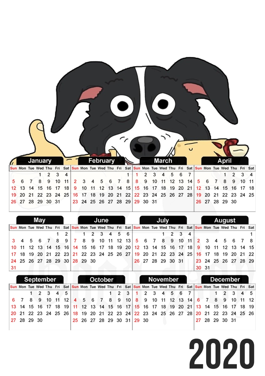  mr pickles good boy para A3 Photo Calendar 30x43cm