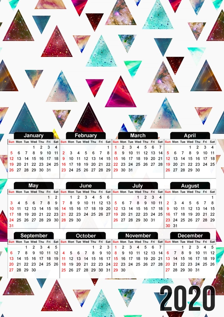  Multicolor Trianspace  para A3 Photo Calendar 30x43cm