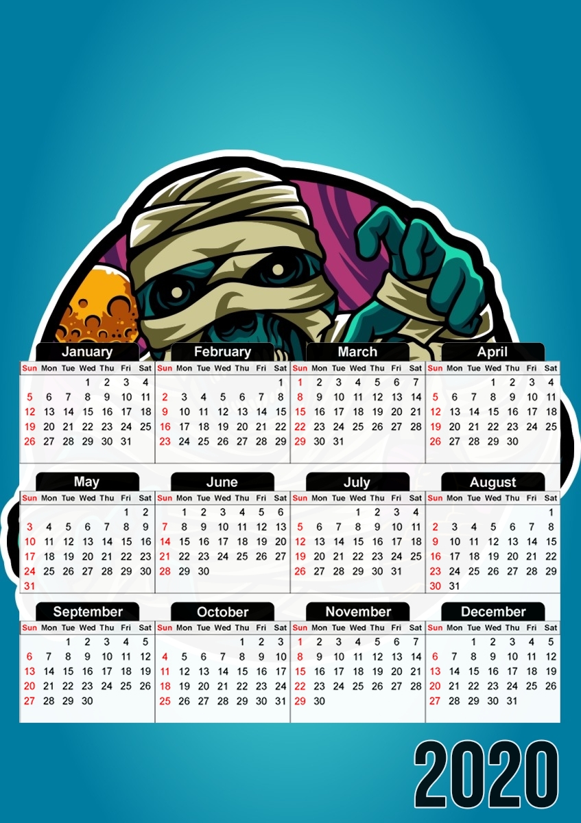  mummy vector para A3 Photo Calendar 30x43cm