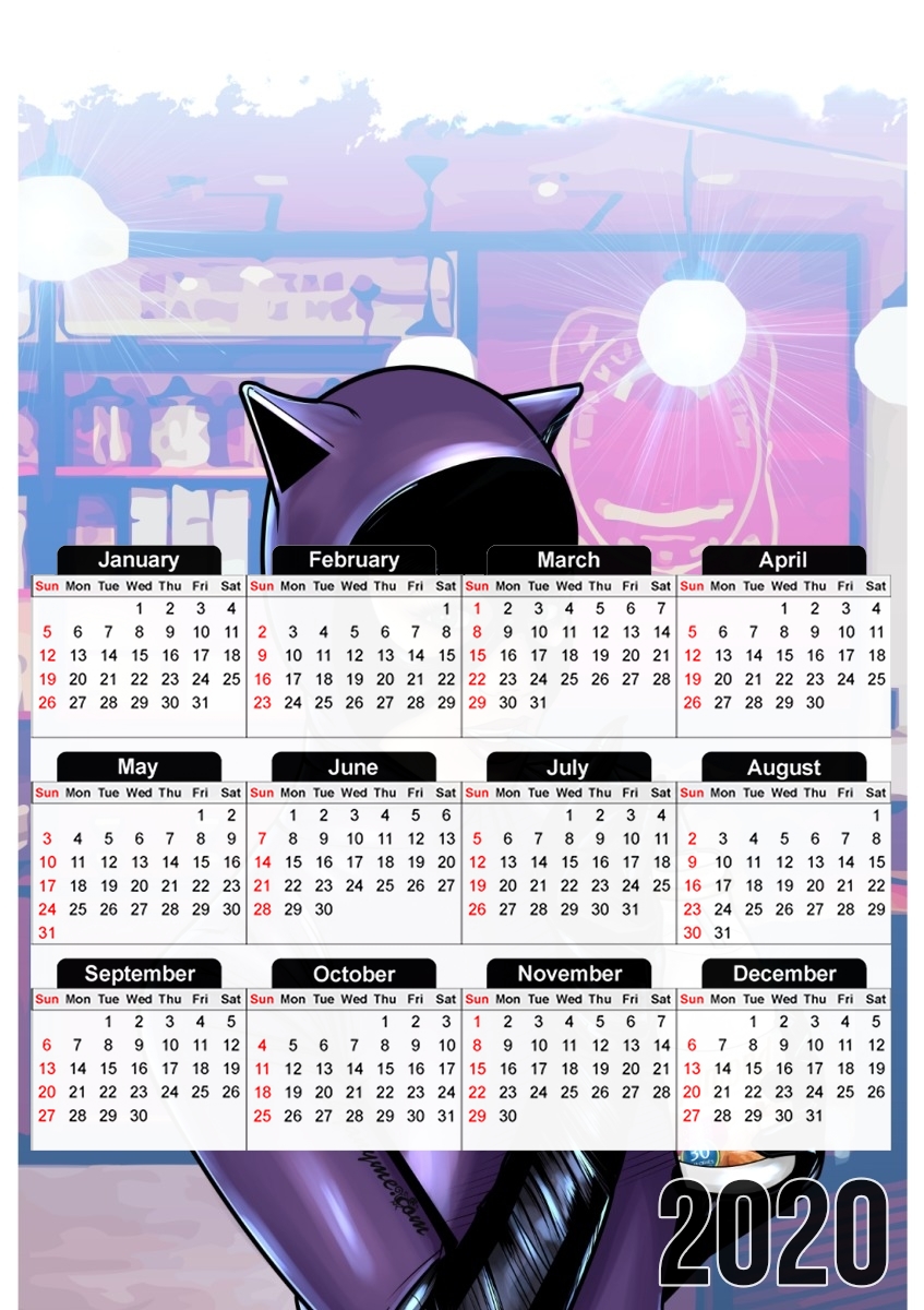  My kitty prefers almond milk para A3 Photo Calendar 30x43cm