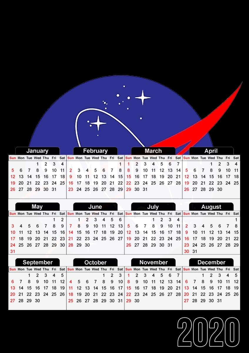  Nasa Joke Smurf para A3 Photo Calendar 30x43cm