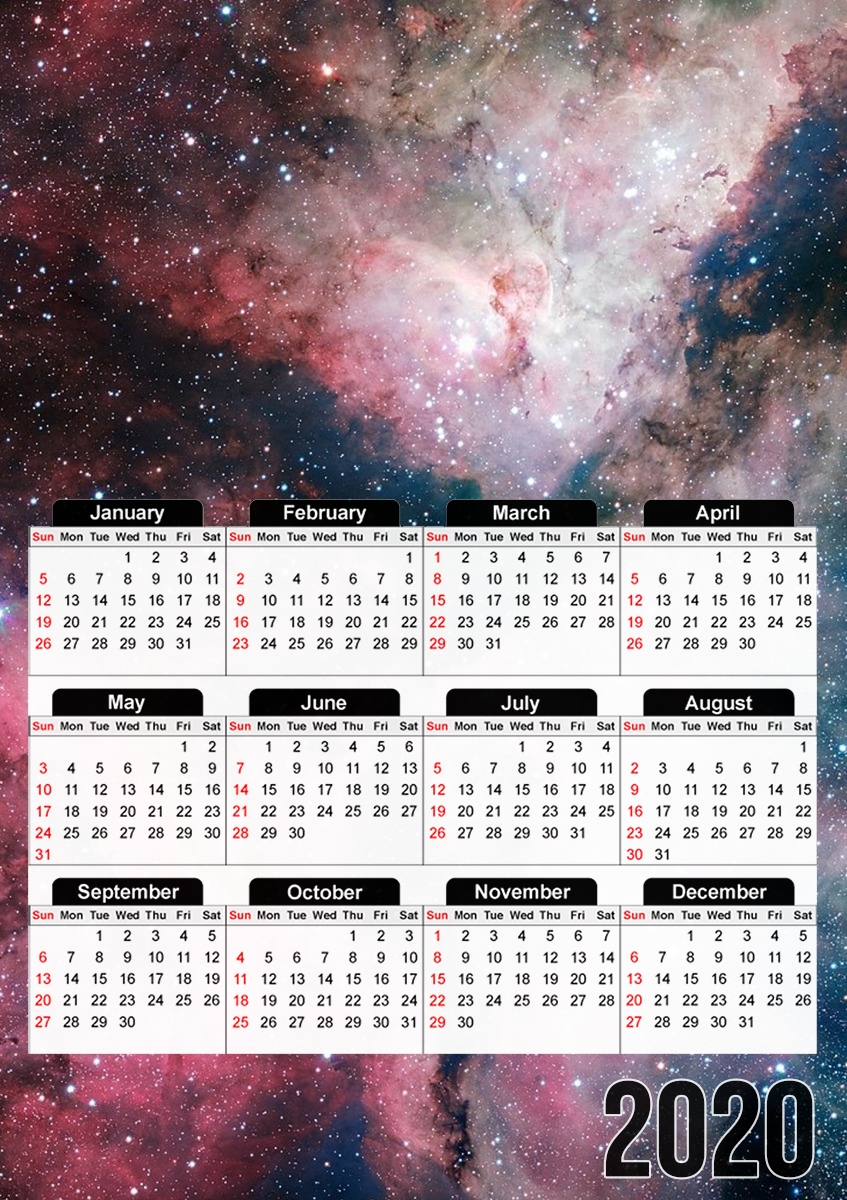  Nebuleuse carene para A3 Photo Calendar 30x43cm