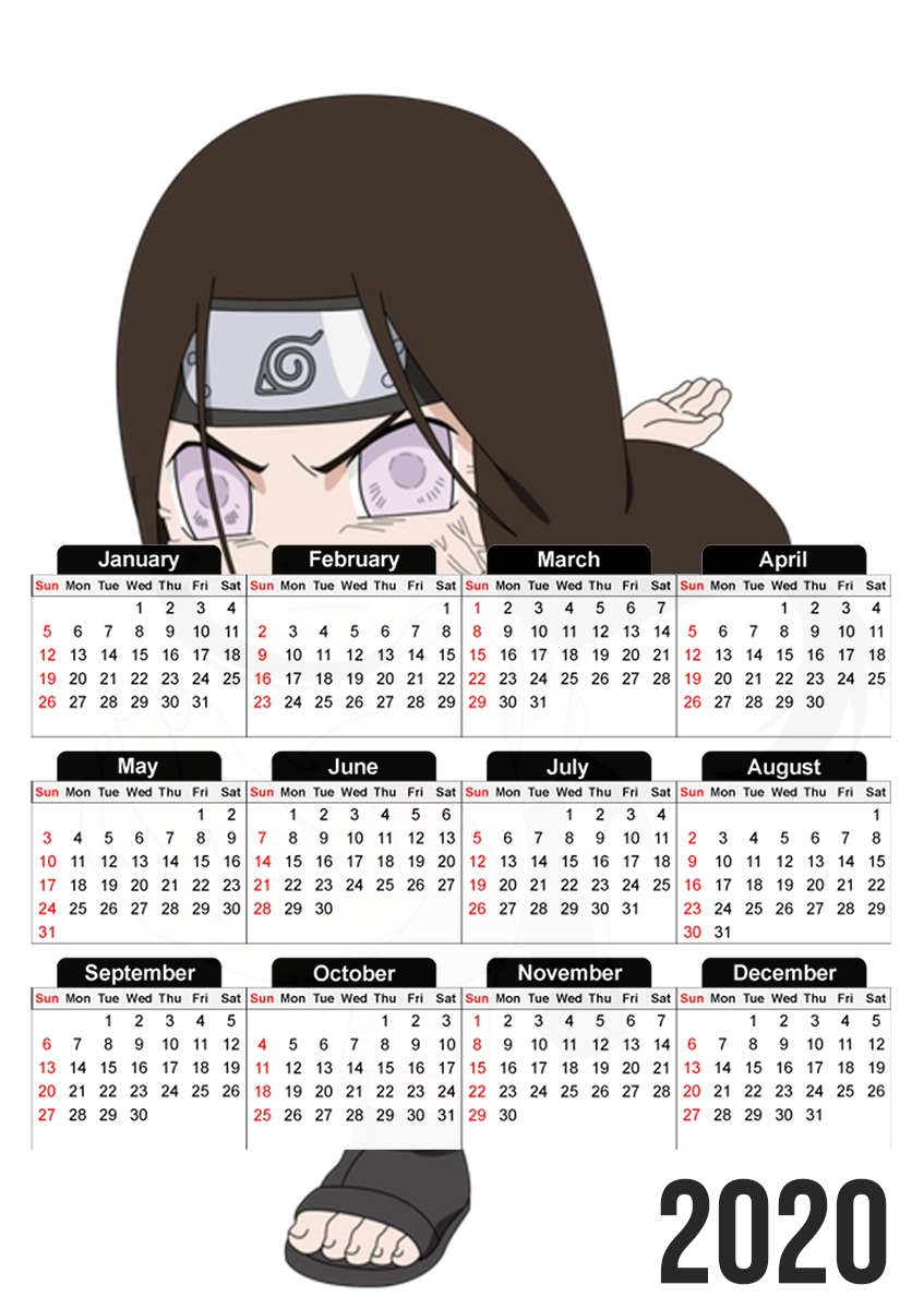  Neiji Chibi Fan Art para A3 Photo Calendar 30x43cm