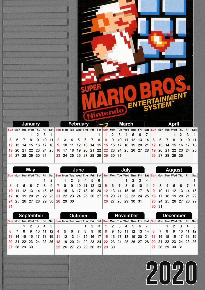  NES cartridge para A3 Photo Calendar 30x43cm