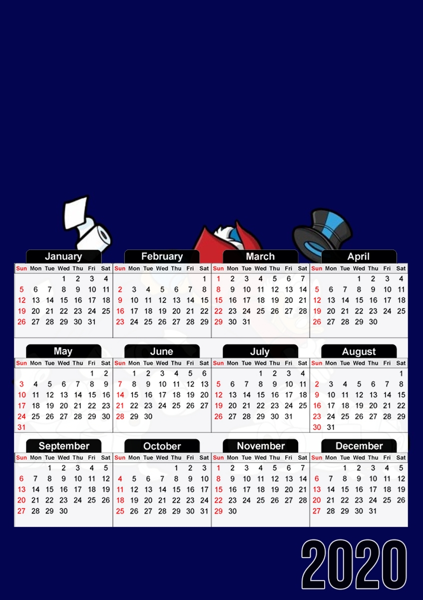  New wealth toilet paper para A3 Photo Calendar 30x43cm