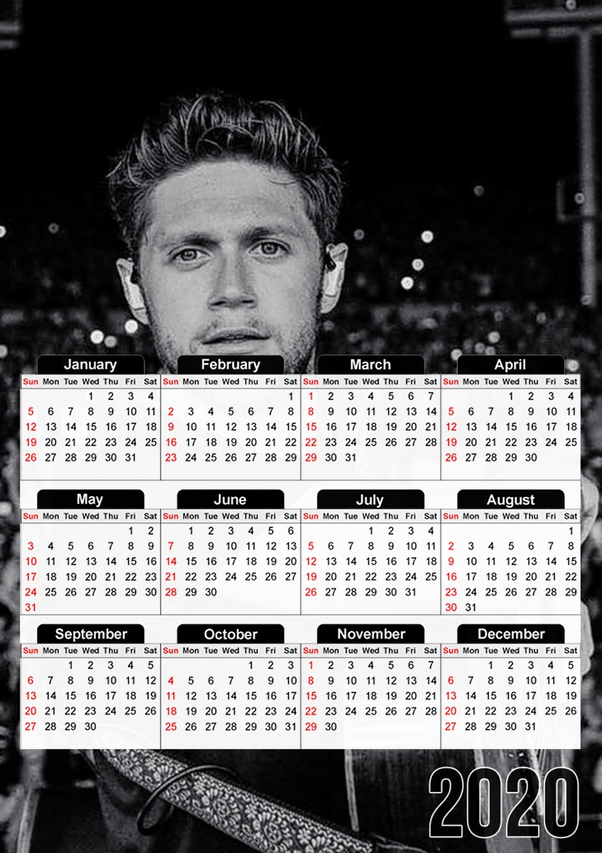  Niall Horan Fashion para A3 Photo Calendar 30x43cm