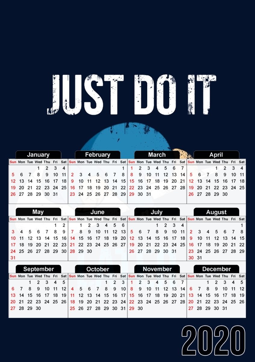  Nike Parody Just do it Late X Ronflex para A3 Photo Calendar 30x43cm