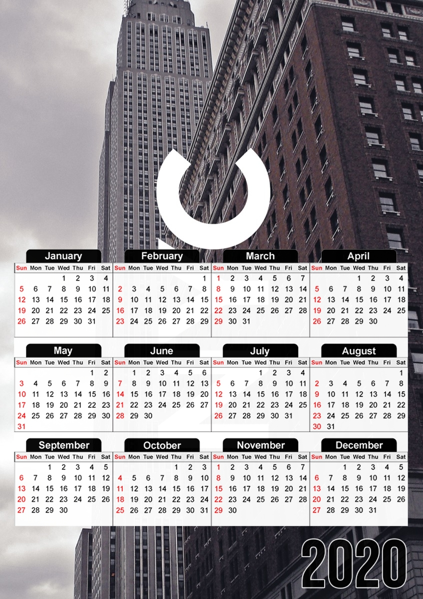  NYC Basic 8 para A3 Photo Calendar 30x43cm