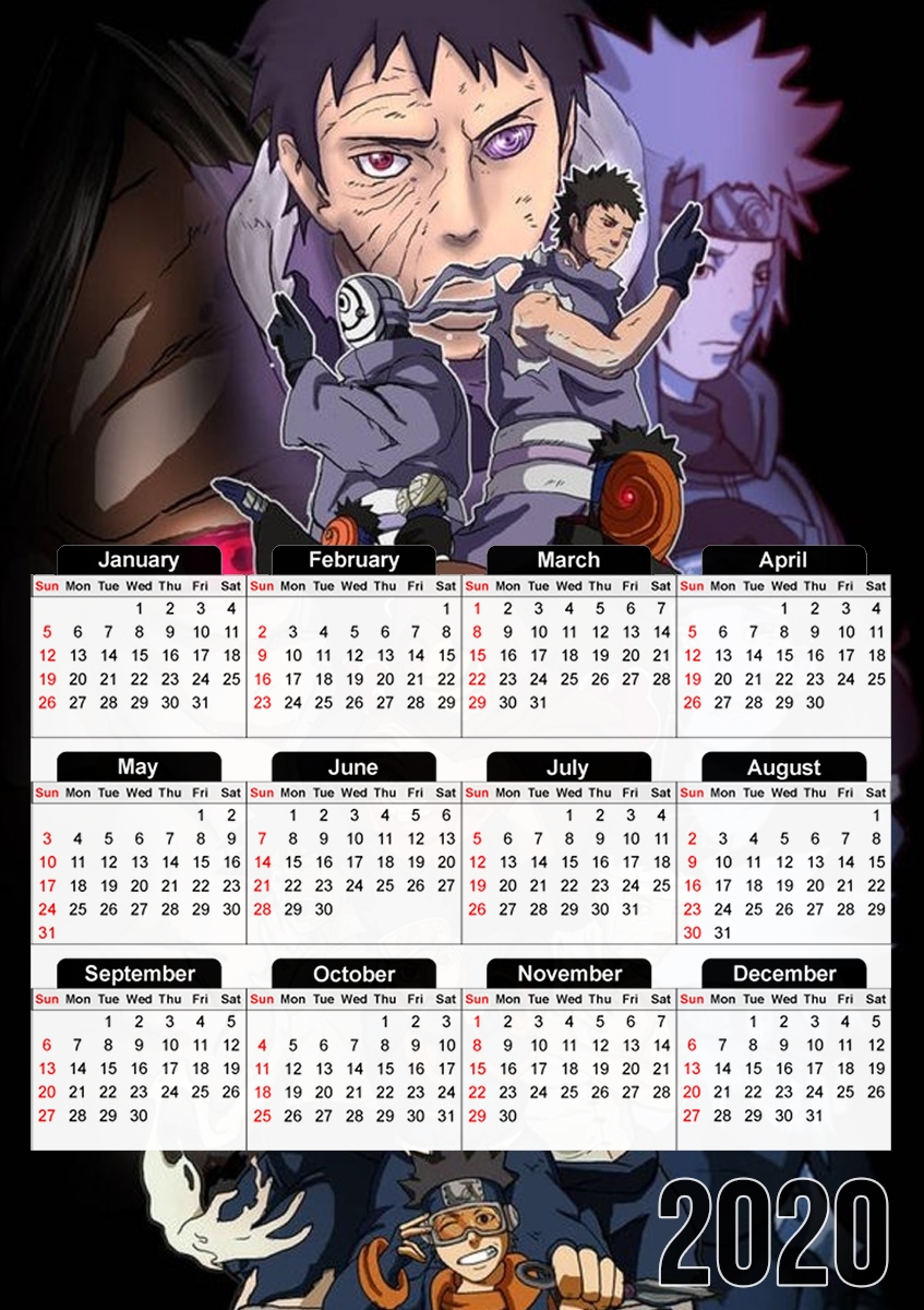  Obito Evolution para A3 Photo Calendar 30x43cm