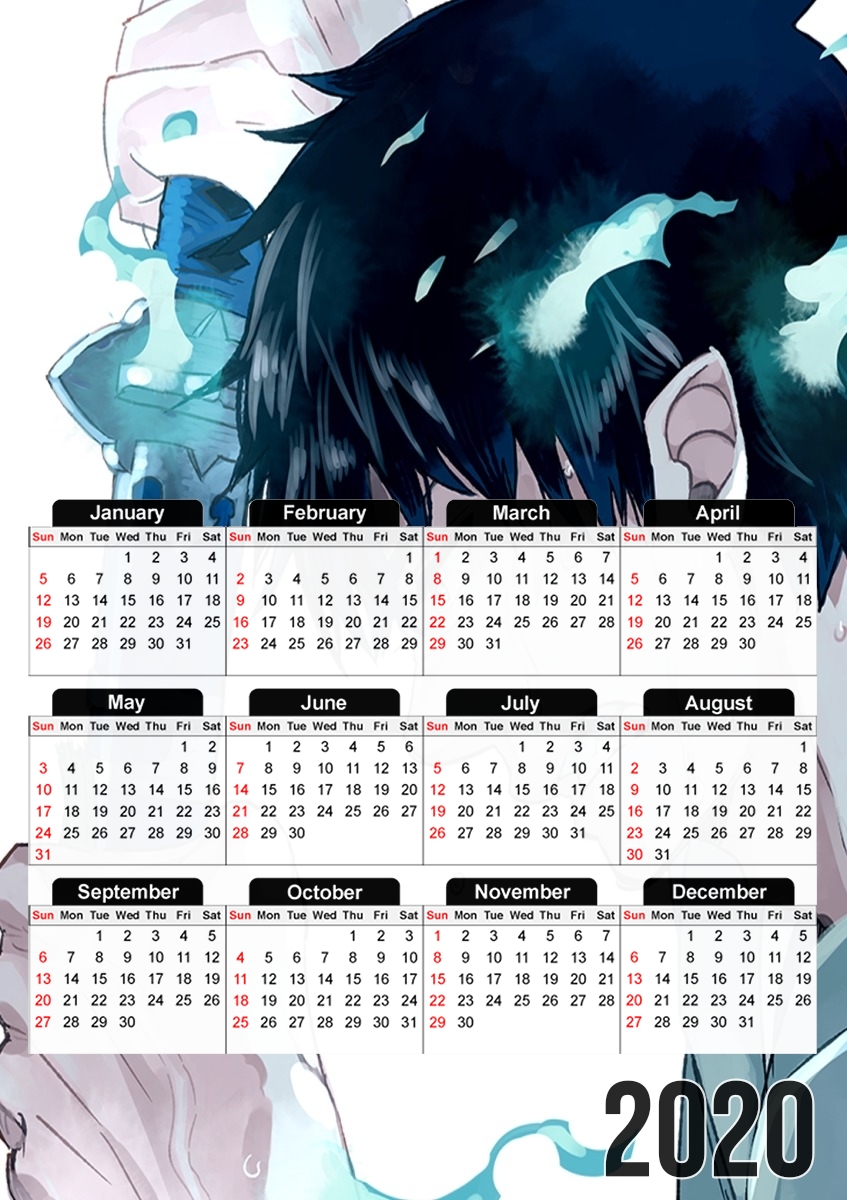  Okumura Rin Exorcist para A3 Photo Calendar 30x43cm