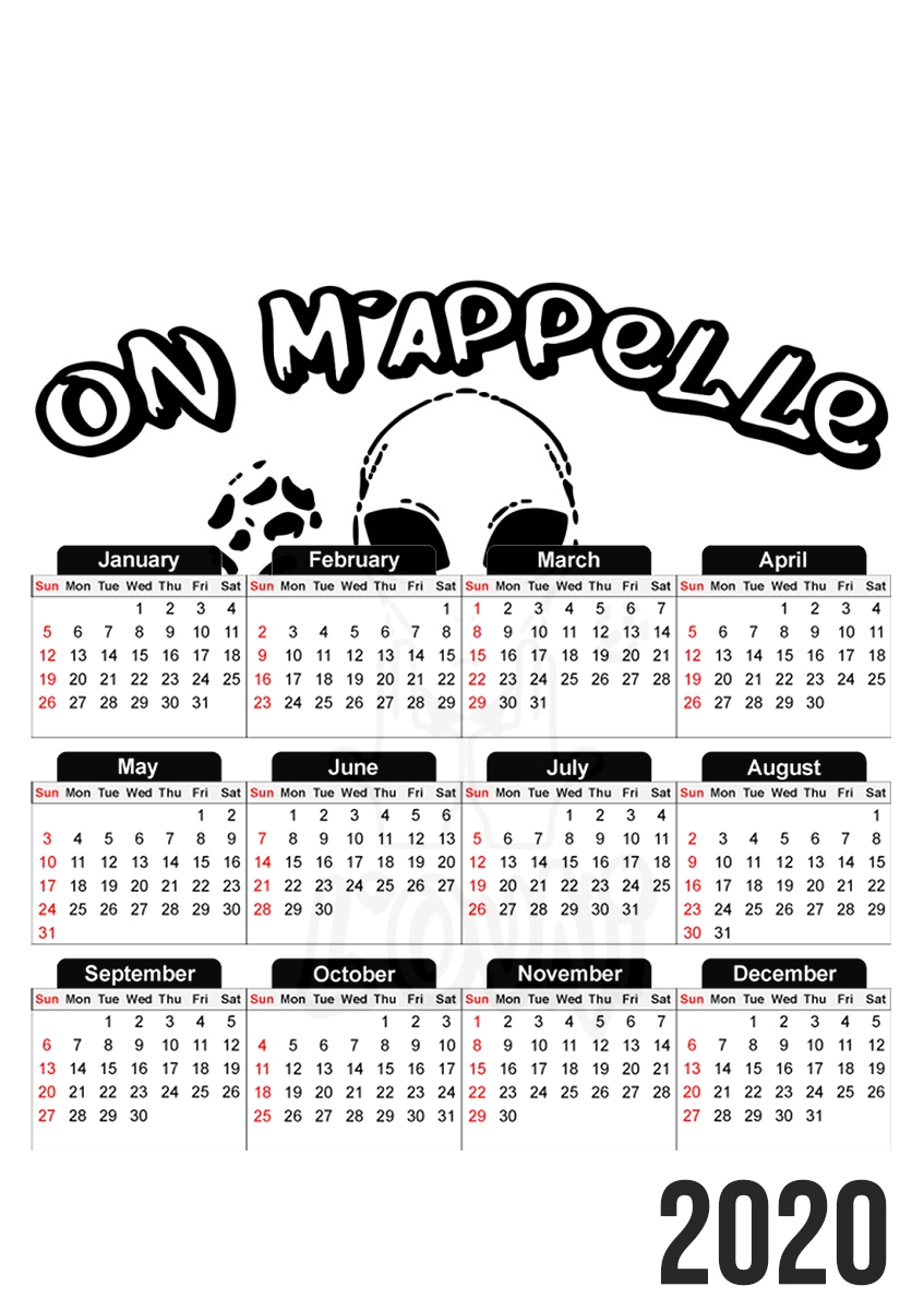  On mappelle lovni para A3 Photo Calendar 30x43cm