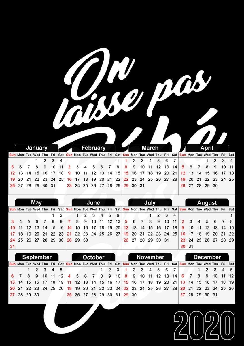  On ne laisse pas bebe dans un coin para A3 Photo Calendar 30x43cm