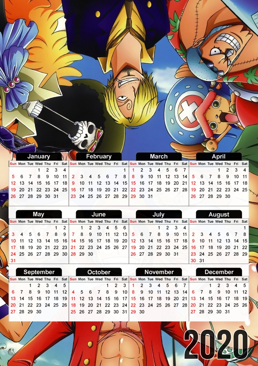  One Piece CREW para A3 Photo Calendar 30x43cm