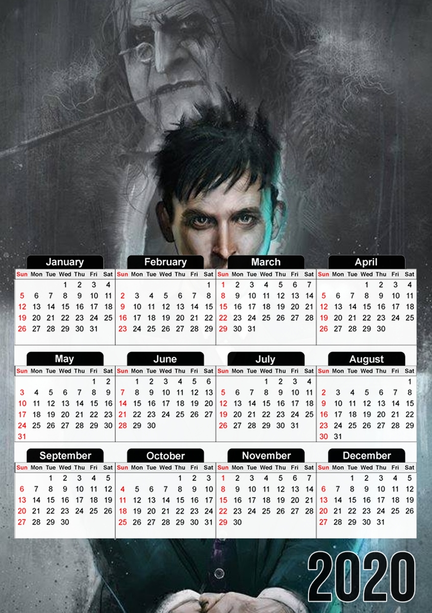  oswald cobblepot pingouin para A3 Photo Calendar 30x43cm