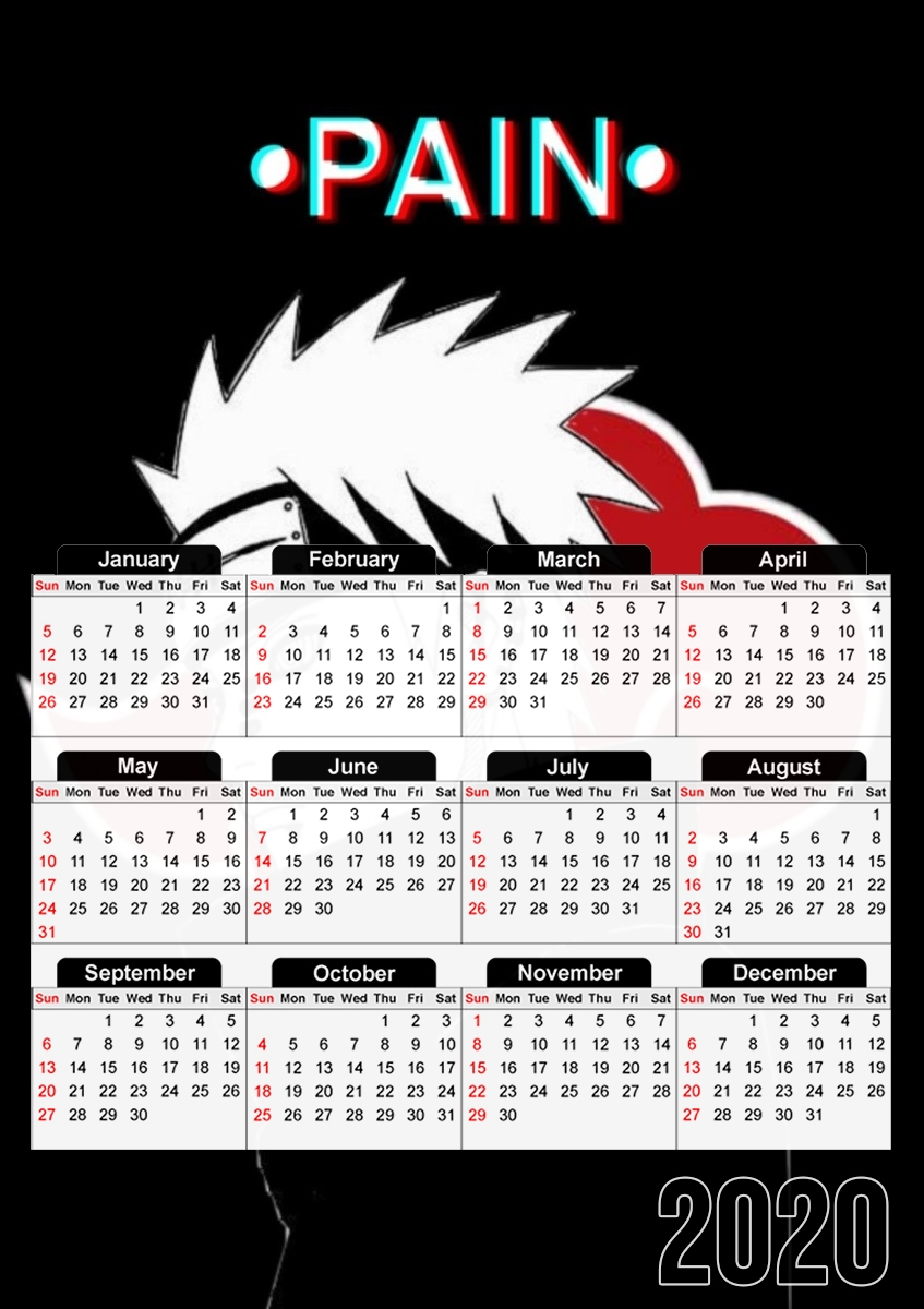  Pain The Ninja para A3 Photo Calendar 30x43cm