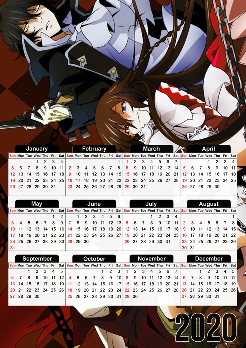  Pandora Hearts para A3 Photo Calendar 30x43cm