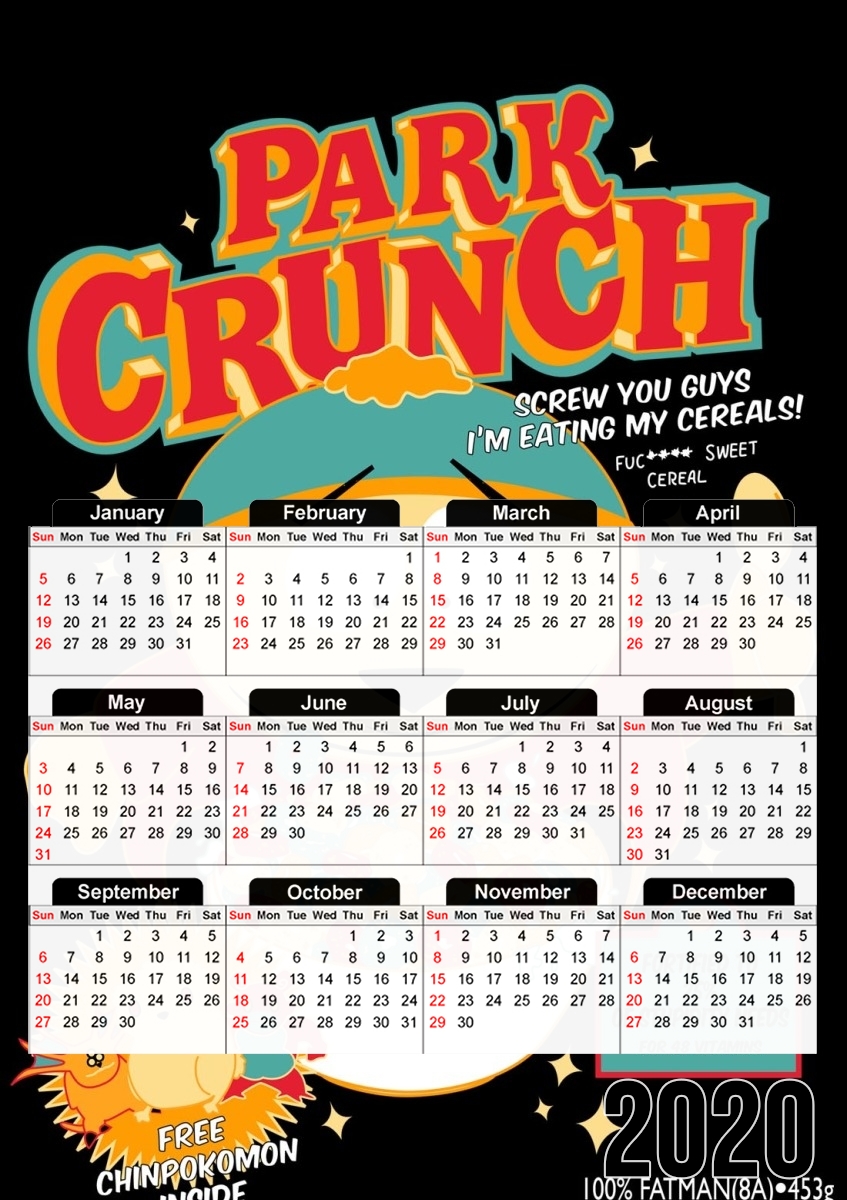  Park Crunch para A3 Photo Calendar 30x43cm